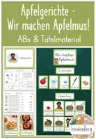 Vorschau - Arbeitsblätter - Apfel 7. Stunde: Apfelgerichte - Wir machen Apfelmus! - Deckblatt