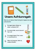 Vorschau - Poster - Organisation im Kunstunterricht. Aufräumregeln - Seite 2