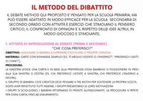anteprima - Altro tipo di materiale - Fine anno: Laboratorio di debate - Pagina 1