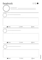 Vista previa - Hojas de trabajo - Diseña tu tablón de anuncios de FACEBOOK - página 1