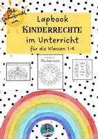 Vorschau - Arbeitsblätter - Lapbook Kinderrechte I mit Tafelbildern I Ethik Klasse 1-4 - Deckblatt