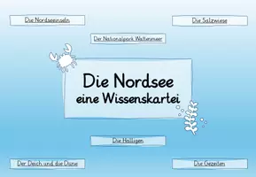 Vorschau - Präsentationen/Tafelbilder - Die Nordsee - eine interaktive Wissenskartei - Seite 1