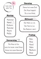 Vorschau - Arbeitsblätter - Lesen üben jeden Tag 5 - Seite 1