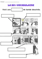 Aperçu - Feuilles d'exercices - BD vocabulaire - Page de couverture