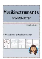 Vorschau - Mal- und Bastelvorlagen - Materialpaket zu Musikinstrumenten - Seite 1