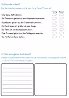 Vorschau - Arbeitsblätter - 5 Arbeitsblätter zu den Musikinstrumenten - Seite 3