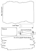 Vorschau - Arbeitsblätter - Instrumentensteckbrief / Steckbrief zu Musikinstrument - Seite 1