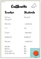 Vorschau - Spiele - Callbacks | Classroom Management | Englisch - Seite 1