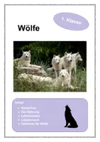 Vorschau - Arbeitsblätter - Wölfe 1. Klasse - Deckblatt