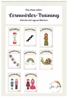 Vorschau - Stationenlernen - Lernwörter-Training - Deckblatt