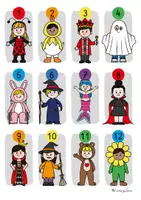 Vorschau - Spiele - Spiel: Ziffern erkennen (Kindergarten & Anfangsunterricht / Fasching, Karneval, Fasnacht) - Seite 2