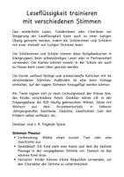 Vorschau - Fördermaterial/Inklusion - Leseflüssigkeit trainieren mit verschiedenen Stimmen - Seite 1