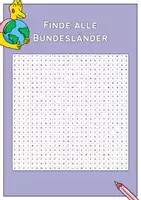 Vorschau - Arbeitsblätter - Deutschland Bundesländer Suchsel 🇩🇪✏️ Geografie zum Rätseln und Entdecken! - Seite 2