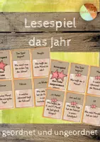 Vorschau - Spiele - Lesespiel - das Jahr - Deckblatt
