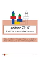 Vorschau - Arbeitsblätter - Addition im ZR10: Individuelle Arbeitsblätter - Deckblatt