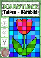 Vorschau - Mal- und Bastelvorlagen - Tulpen Kunstidee Farben mischen Frühling - Deckblatt