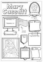 Vorschau - Arbeitsblätter - Steckbrief als Gemeinschaftsbild / kooperatives Poster über Mary Cassatt - Seite 2