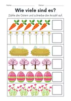 Vorschau - Arbeitsblätter - Ostern Zählen/Mathematik - Klasse 1 und 2 - Seite 2