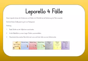 Vorschau - Fördermaterial/Inklusion - 4 Fälle Leporello – Übersicht & Hilfestellung für Kinder - Seite 1