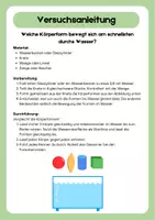 Vorschau - Experimente - NaWi Versuche Fische Körperform Stromlienienform - Seite 3