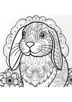 Vorschau - Arbeitsblätter - Mandalas Thema Ostern - Grundschule - Bastelvorlagen - Seite 1
