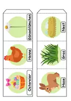 Vorschau - Arbeitsblätter - Leporello/Faltbuch Thema Ostern (Klasse 1 und 2) - Seite 1