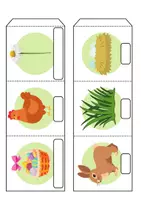 Vorschau - Arbeitsblätter - Leporello/Faltbuch Thema Ostern (Klasse 1 und 2) - Seite 3