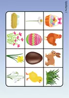Vorschau - Arbeitsblätter - Wortschatz Bingo - Ostern (Klasse 1 und 2) - Seite 1