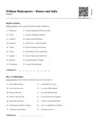 Vorschau - Stundenentwürfe - Shakespeare – Romeo und Julia (Lernsong + Übungen) - Seite 1