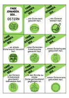 Vorschau - Arbeitsblätter - Mitschüler Bingo Ostern - DaZ/DaF, Deutsch (Klassenspiel) - Finde jemanden, der… - Seite 1