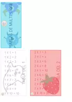 Vista previa - Refuerzo / NEE / Materiales de apoyo - Cuadernillo visual de tablas de MULTIPLICAR animadas - Portada