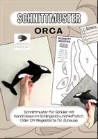 Vorschau - Mal- und Bastelvorlagen - Schnittmuster & Nähanleitung Orca - Filztier - Deckblatt