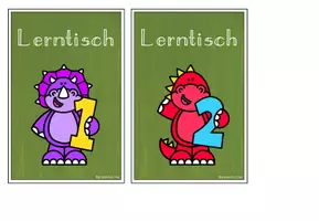 Vorschau - Stationenlernen - Stationsschilder Dino | Classroom Management - Seite 3