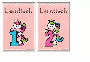 Vorschau - Stationenlernen - Stationsschilder Einhorn | Classroom Management - Seite 3