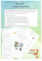 Vorschau - Stundenentwürfe - Leseschularbeit inklusive Schreib- und Höranteil - Deckblatt