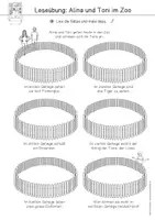Vorschau - Arbeitsblätter - Arbeitsblatt: Lesemalblatt Zoo (Klassen 1-2) - Seite 3