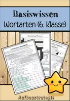 Vorschau - Arbeitsblätter - Basiswissen Wortarten 6. Klasse - Deckblatt