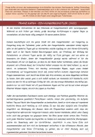 Vorschau - Arbeitsblätter - Kurzgeschichte: Franz Kafka - "Ein Hungerkünstler" - Analyse - Seite 1