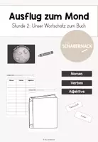 Vorschau - Unterrichtsreihen - Ausflug zum Mond - Stunde 2: Unser Wortschatz zum Buch - Deckblatt