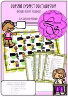 Vorschau - Arbeitsblätter - present perfect progressive speaking activity/exercise - Deckblatt