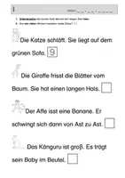 Vorschau - Arbeitsblätter - Sätze lesen. Vorübungen zum Lesen - Seite 2