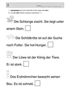 Vorschau - Arbeitsblätter - Sätze lesen. Vorübungen zum Lesen - Seite 3