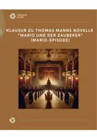 Vorschau - Klassenarbeiten - Thomas Mann: "Mario und der Zauberer" (Klausur zur Mario-Episode) - Deckblatt