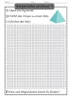 Vorschau - Arbeitsblätter - Körpernetze zeichnen - Stationenlernen - Seite 3