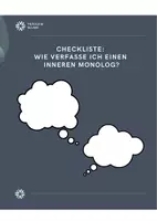 Vorschau - Merkblätter - Checkliste: Wie verfasse ich einen Innereren Monolog? - Deckblatt