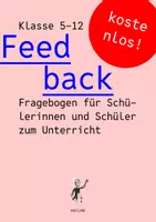 Vorschau - Arbeitsblätter - Fragebogen zum Unterricht - Feedback geben zum Schuljahresabschluss von Schülern für Lehrer - Schülerfeedback - Feedbackbogen - Schuljahresende - Schuljahresbeginn - Beurteilung - Lehrerzeugnis - Deckblatt