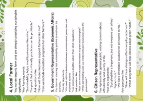 Vorschau - Arbeitsblätter - Roleplay sustainability speaking - Seite 2