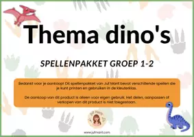 Voorbeeld - Spelactiviteiten dinosaurussen kleuters - Pagina 1