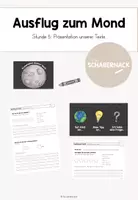 Vorschau - Unterrichtsreihen - Ausflug zum Mond - Stunde 5: Präsentation der Texte - Deckblatt
