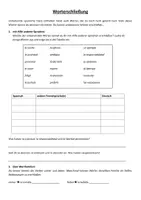 Vorschau - Arbeitsblätter - Worterschließung von spanischen Vokabular durch andere Sprachen - Deckblatt